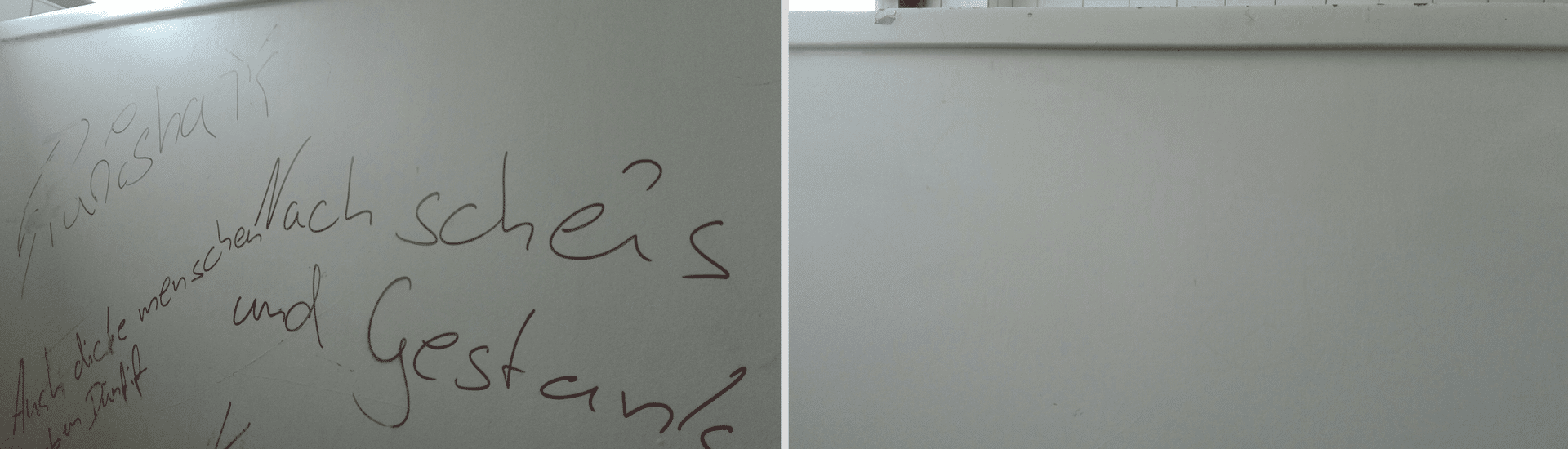 Grafittientfernung Kunststoff Toilette